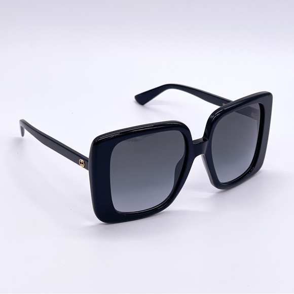 NEW GUCCI GG1314S 001 WOMEN’S BLACK SQUARE FRAME SUNGLASSES GUCCI - Picture 10 of 14